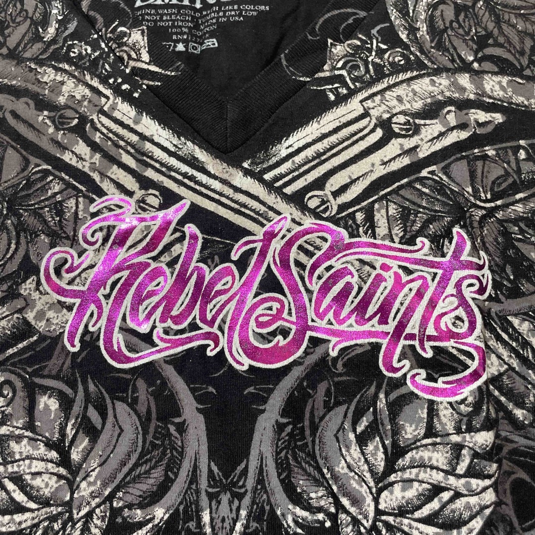 Ed Hardy(エドハーディー)のRebel Saint by Affliction Ravenous 新品 S レディースのトップス(Tシャツ(半袖/袖なし))の商品写真