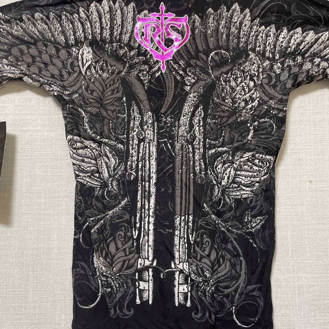 Ed Hardy(エドハーディー)のRebel Saint by Affliction Ravenous 新品 S レディースのトップス(Tシャツ(半袖/袖なし))の商品写真