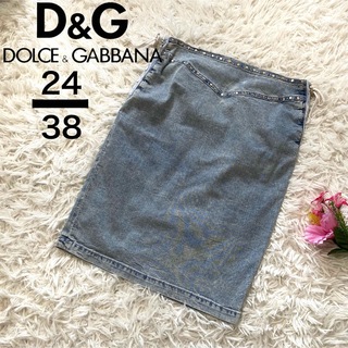 D&G - 【D&G】ディーアンドジー ドルガバ デニムスカート サイド紐 レディース