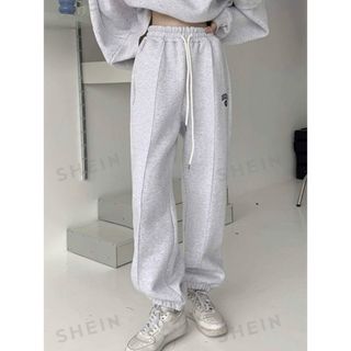 シーイン(SHEIN)のSHEIN Honeyspot スウェットパンツ ドローストリング(カジュアルパンツ)