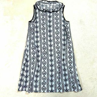 franche lippee - franchelippée フランシュリッペ 豪華 総刺繍 襟フリル ワンピース