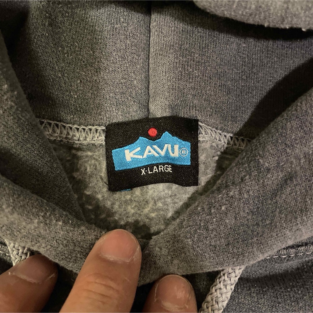 KAVU(カブー)のKAVU  カブー　パーカー　バックプリント付 メンズのトップス(パーカー)の商品写真