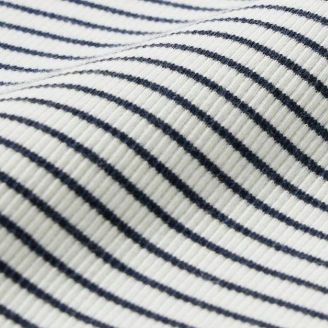 UNIQLO(ユニクロ)のユニクロ ソフトリブボーダークールネックT レディースのトップス(Tシャツ(長袖/七分))の商品写真