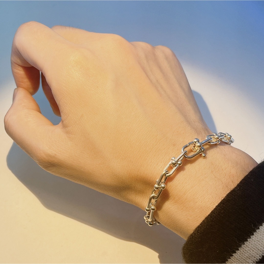 Tiffany & Co.(ティファニー)の792 ティファニー　ハードウェア　スモールリンクブレスレット　ミディアムサイズ メンズのアクセサリー(ブレスレット)の商品写真