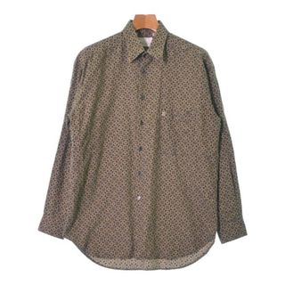 ジバンシィ(GIVENCHY)のGIVENCHY カジュアルシャツ 39(M位) ベージュxグレー(総柄) 【古着】【中古】(シャツ)