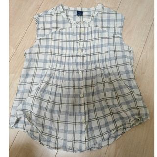 ギャップキッズ(GAP Kids)のGapKids ノースリーブ チェックシャツ 160cm(Tシャツ/カットソー)