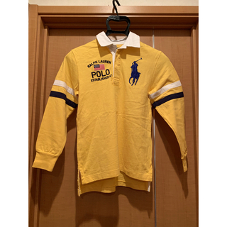 ポロラルフローレン(POLO RALPH LAUREN)のポロラルフローレン　長袖ポロシャツ　140 黄　S(Tシャツ/カットソー)