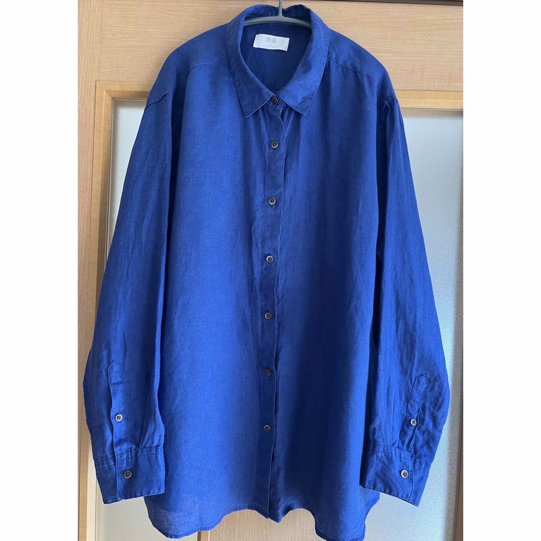 UNIQLO(ユニクロ)のユニクロ UNIQLO プレミアムリネンシャツ レディース 3XL レディースのトップス(シャツ/ブラウス(長袖/七分))の商品写真