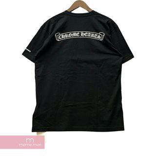 クロムハーツ(Chrome Hearts)のCHROME HEARTS Back Scroll Tee クロムハーツ バックスクロールプリントTシャツ 半袖カットソー ポケT ブラック サイズXL【240517】【中古-A】【me04】(Tシャツ/カットソー(半袖/袖なし))