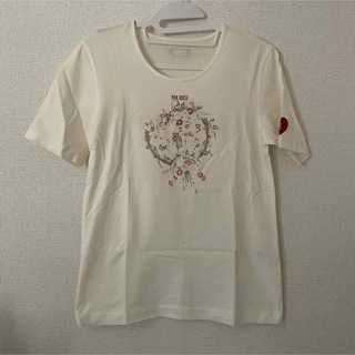 ピンクハウス(PINK HOUSE)のピンクハウス PINK HOUSE 花柄　半袖Tシャツ L 日本製(Tシャツ(半袖/袖なし))