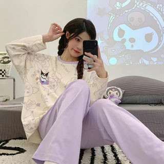 春新作　クロミちゃん　紫　可愛い　パジャマ　ルームウエア(ルームウェア)