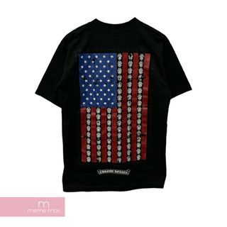 クロムハーツ(Chrome Hearts)のCHROME HEARTS American Flag Dagger Tee クロムハーツ アメリカンフラッグダガーTシャツ 半袖カットソー 胸ポケット 星条旗 ダガー プリント ブラック サイズM【240517】【新古品】【me04】(Tシャツ/カットソー(半袖/袖なし))