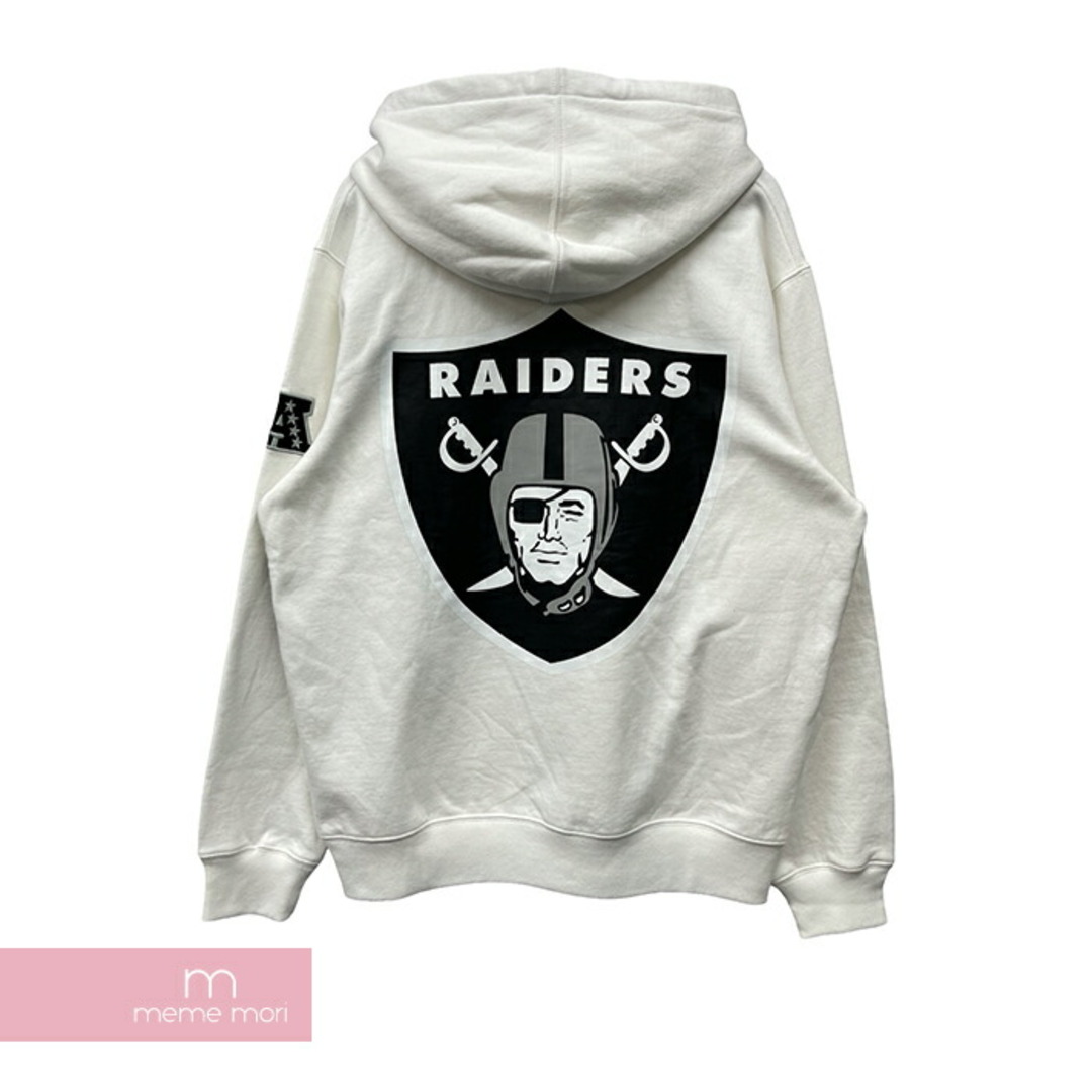 Supreme(シュプリーム)のSupreme 2019SS NFL x Raiders x '47 Hooded Hoodie シュプリーム×NFL×ライダースx '47 プルオーバーフーディ パーカー ロゴプリント バックプリント ホワイト サイズL【240517】【ほぼ新品】【me04】 メンズのトップス(パーカー)の商品写真