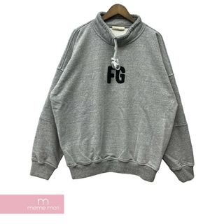 FEAR OF GOD - FEAR OF GOD Sixth Collection Everyday FG Sweatshirt フィアオブゴッド 6thコレクション エブリデイFGスウェットシャツ パイル地ロゴ グレー サイズL 【240517】【中古-A】【me04】