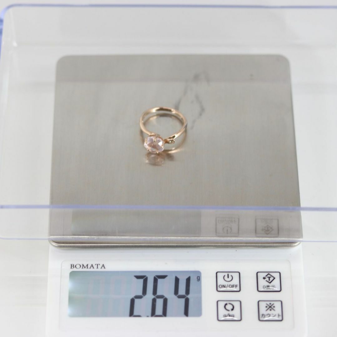 4℃(ヨンドシー)の4℃ リング K10 ダイヤ クォーツ サクラ 2023 /24-800S レディースのアクセサリー(リング(指輪))の商品写真