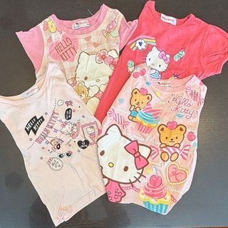 ハローキティ - キティちゃんTシャツ4枚セット　100