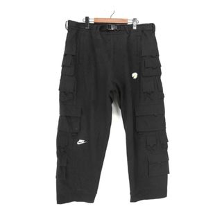 ナイキ(NIKE)のナイキ NIKE × ピースマイナスワン PEACEMINUSONE ■ 23SS 【 NRG CF WODE PANTS DR0095 010 】 スウェット 切り替え マルチ ポケット ワイド カーゴ ロング パンツ　h0800(ワークパンツ/カーゴパンツ)