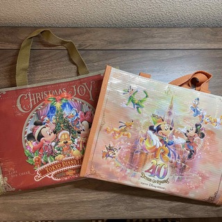 ディズニー(Disney)のアーモンドチョコレートバーバッグ　袋のみ　40周年 クリスマス ショッピング(キャラクターグッズ)