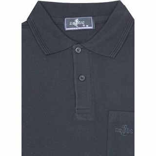 格安紳士半袖ポロシャツ売れ筋LLサイズ黒(ポロシャツ)
