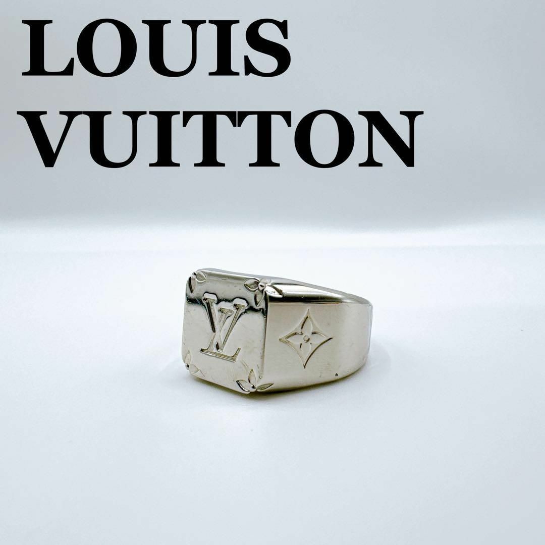 LOUIS VUITTON(ルイヴィトン)のルイヴィトン M62488 モノグラム L シグネットリング リング メンズのアクセサリー(リング(指輪))の商品写真