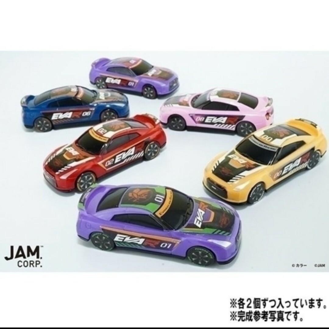 エヴァンゲリオン レーシング GT-R FUNBOO　6台セット エンタメ/ホビーのおもちゃ/ぬいぐるみ(ミニカー)の商品写真