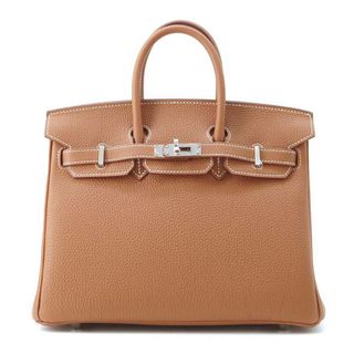 エルメス(Hermes)のエルメス バーキン25 ゴールド/シルバー金具 トゴ B刻印 HERMES Birkin ハンドバッグ(ハンドバッグ)