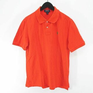 ポロラルフローレン(POLO RALPH LAUREN)のポロ ラルフローレン 半袖 ポロシャツ カットソー XL オレンジ ロゴ 刺繍(ポロシャツ)