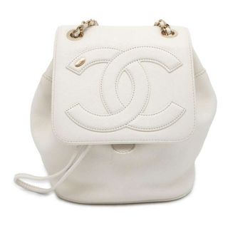 シャネル(CHANEL)のシャネル リュック ココマーク レザー AS0325 CHANEL バッグ バックパック 白(リュック/バックパック)