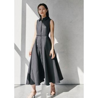 ánuans - laubeblanc Belted Jacquard Dress