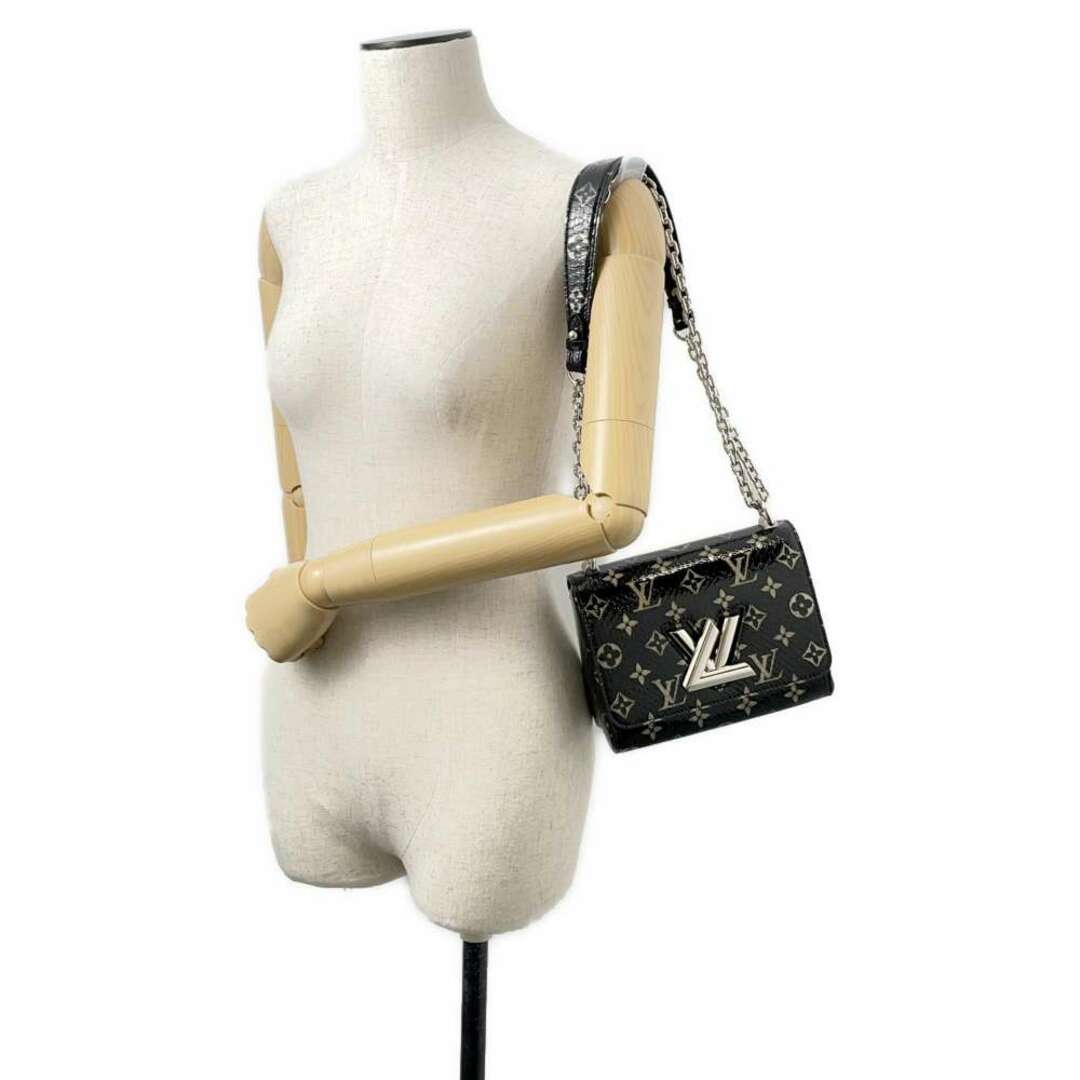 LOUIS VUITTON(ルイヴィトン)のルイヴィトン チェーンショルダーバッグ モノグラム ツイストPM  パイソン N96931 LOUIS VUITTON 黒 レディースのバッグ(ショルダーバッグ)の商品写真