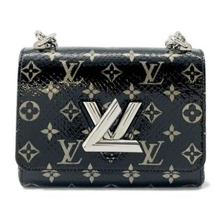 ルイヴィトン チェーンショルダーバッグ モノグラム ツイストPM  パイソン N96931 LOUIS VUITTON 黒