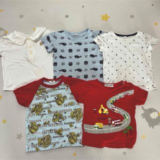 95センチ　半袖　Tシャツ　男　夏　キッズ　セット　子供　まとめ売り(Tシャツ/カットソー)