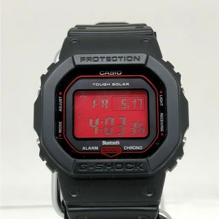 ジーショック(G-SHOCK)のG-SHOCK ジーショック CASIO カシオ 腕時計 GW-B5600AR-1DR デジタル 電波ソーラー ブラック レッド メンズ 赤液晶(腕時計(デジタル))