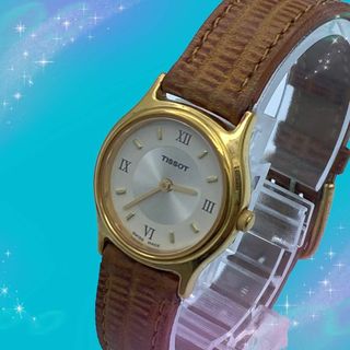 ティソ(TISSOT)の《希少　美品　稼動品》　ティソ　防水　レディース腕時計　クォーツ(腕時計)