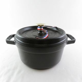 ルクルーゼ(LE CREUSET)の美品 Le Creuset ルクルーゼ ピコ ココットラウンド 20 両手鍋 料理 調理 SY9481R (鍋/フライパン)