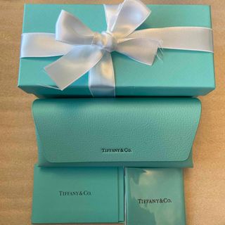 Tiffany & Co. - TIFFANY ティファニー メガネケース 空箱 取説 メガネ拭き リボン