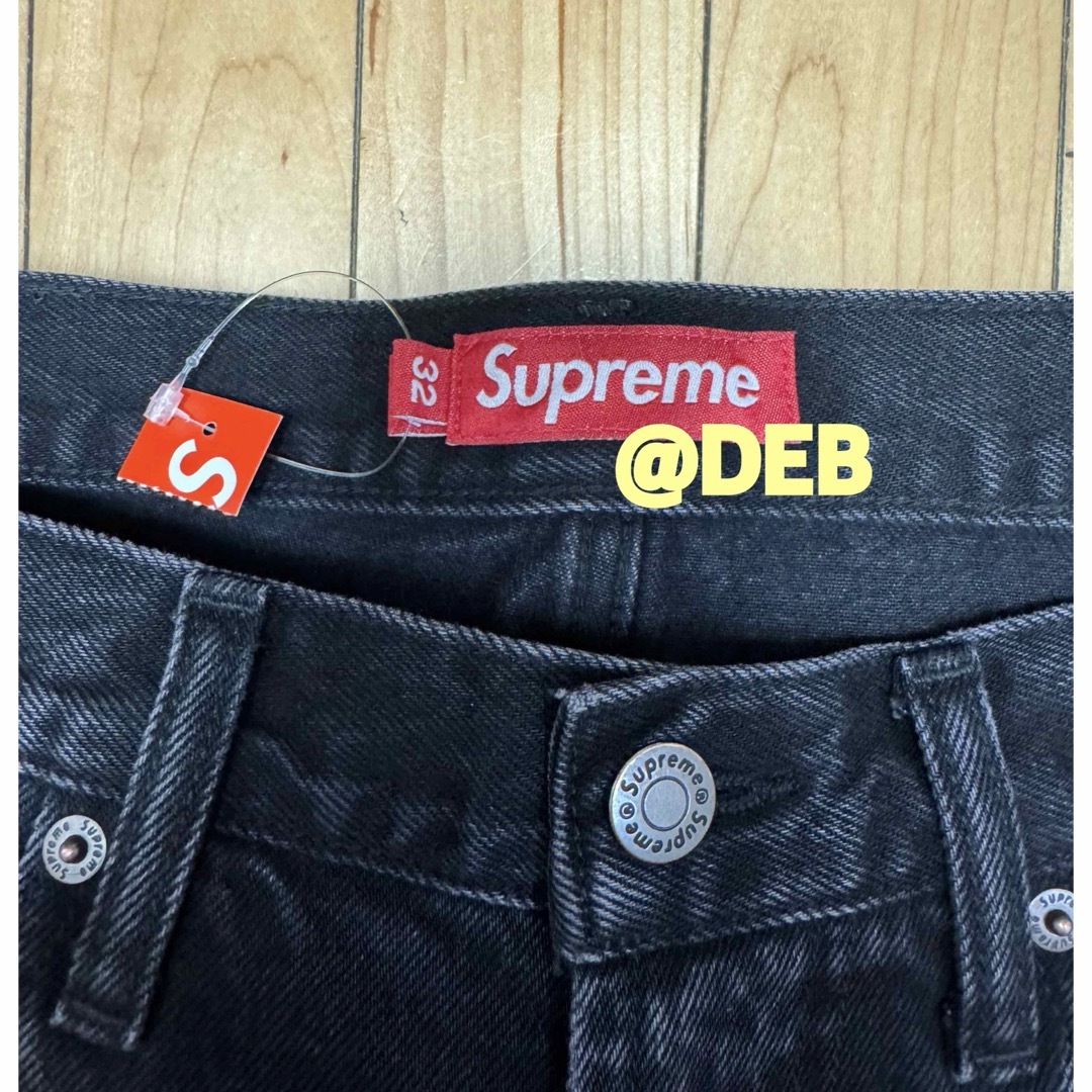 Supreme - Supreme Script Baggy Denim Short 黒 32インチの通販 Supreme - Supreme Script Baggy Denim Short 黒 32インチの通販