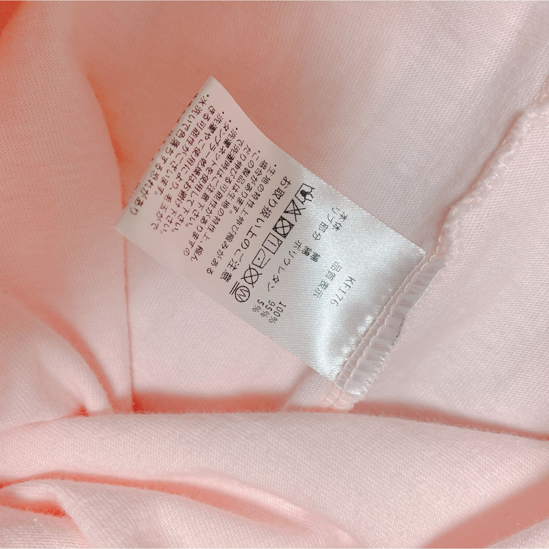 épine(エピヌ)のEé embroidery big long tee baby pink レディースのトップス(シャツ/ブラウス(長袖/七分))の商品写真