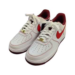 ナイキ(NIKE)のNIKE ナイキ AIR FORCE 1 '07 スニーカー メンズ ローカット バスケットボールシューズ エア フォース ワン ホワイト/レッド 26cm DA8478-101 中古 T1(スニーカー)