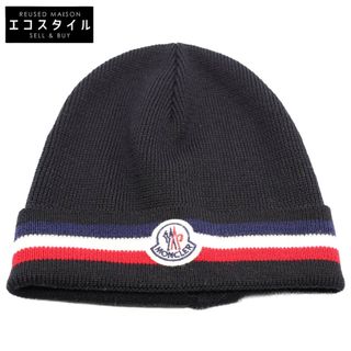 モンクレール(MONCLER)のモンクレール 【美品/国内正規】BERRETTO ウール ロゴワッペン ニット帽/(ニット帽/ビーニー)