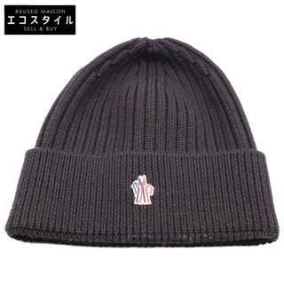 モンクレール(MONCLER)のモンクレール 【美品/21年製】GRENOBLEグルノーブル HAT ウール ロゴワッペン ニット帽/(ニット帽/ビーニー)