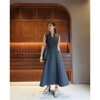 アニュアンス(ánuans)のL'AUBE BLANC Sleeveless Coat Dress(トレンチコート)