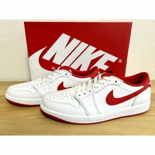 ナイキ(NIKE)のナイキ エア ジョーダン 1 LOW OG White/Red 28.5㎝ 新品(スニーカー)