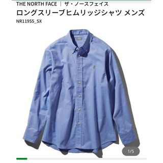 THE NORTH FACE - ノースフェイス　ヒムリッジロングスリーブシャツ　S サックスブルー　ボタンダウン