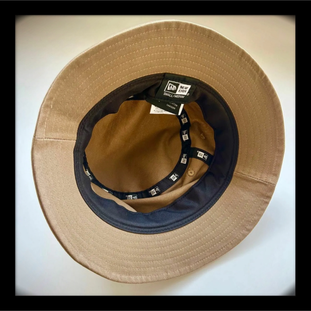 NEW ERA(ニューエラー)のNEWERA ニューエラ バケット ハット　ベージュ　美品 レディースの帽子(ハット)の商品写真