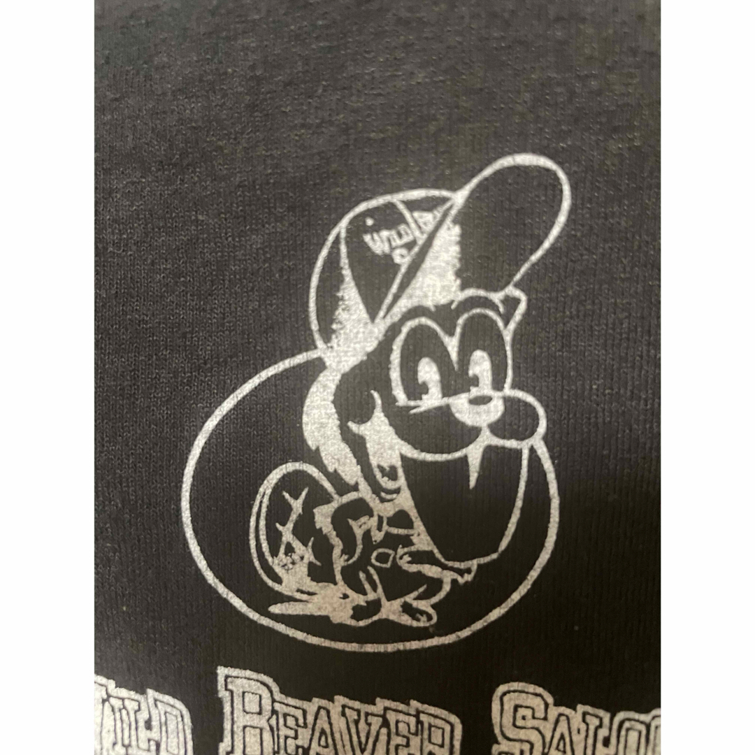JERZEES(ジャージーズ)の古着 ワイルドビーバーサロン Tシャツ レディースのトップス(Tシャツ(半袖/袖なし))の商品写真