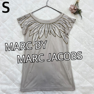 MARC BY MARC JACOBS - MARKJACOBSマークバイマークジェイコブス　プリントTシャツS★グレージュ