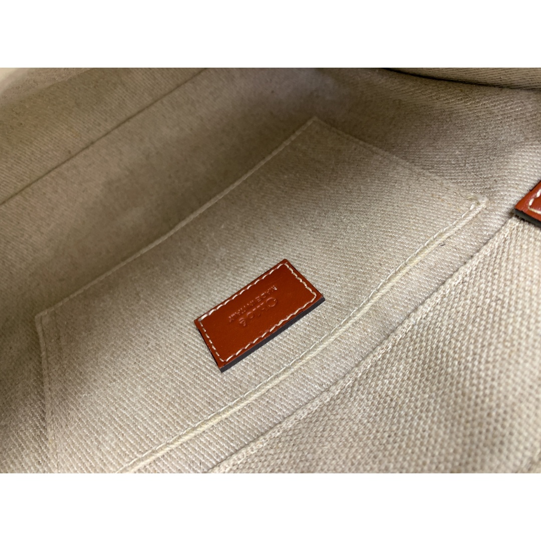 Chloe - Chloe クロエ WOODYスモールトートバッグ White&Brown Chloe - Chloe クロエ WOODYスモールトートバッグ White&Brown