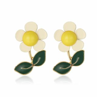 新着商品KRUCKEL お花 ゴールド イエロー ピアス 人気 女性 レディ(その他)