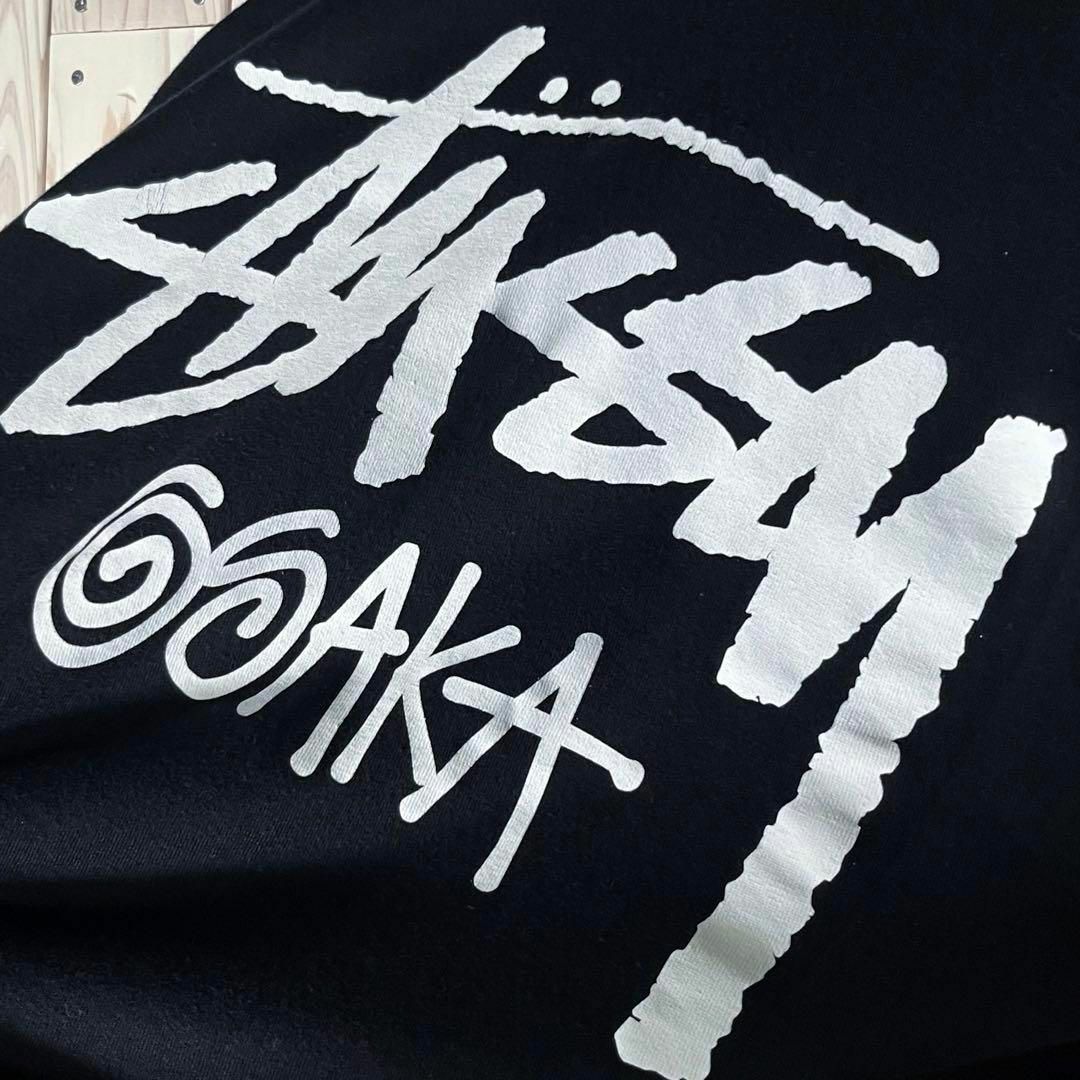 STUSSY(ステューシー)の【大阪 限定 M】ステューシー stussy ストックロゴ Tシャツ 黒 メンズのトップス(Tシャツ/カットソー(半袖/袖なし))の商品写真